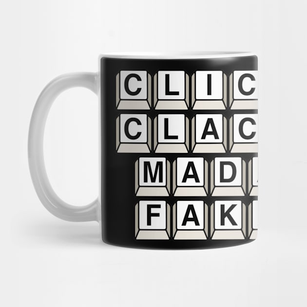 mechanical keyboard stickers click clack rmk by FanaticTee